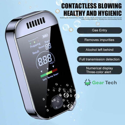 Professional Breathalyzer Alcohol Meter | High-Precision, Contactless Design & Ideal for Home, Camping, or Safe Driving
