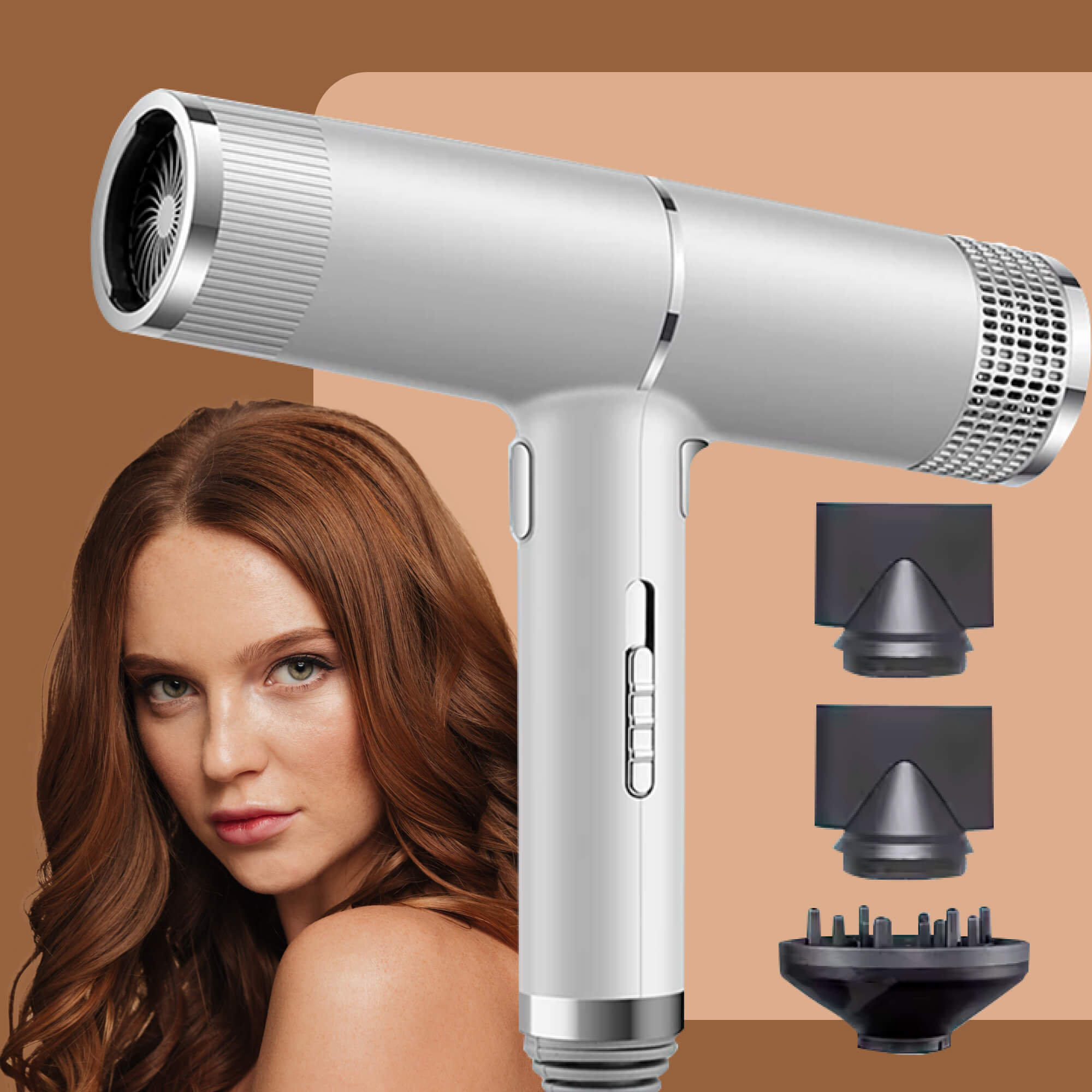 Professional Ionic Hair Dryer | 700W, Ceramic Technology & Adjustable Speeds for Frizz-Free, Shiny Hair at Home