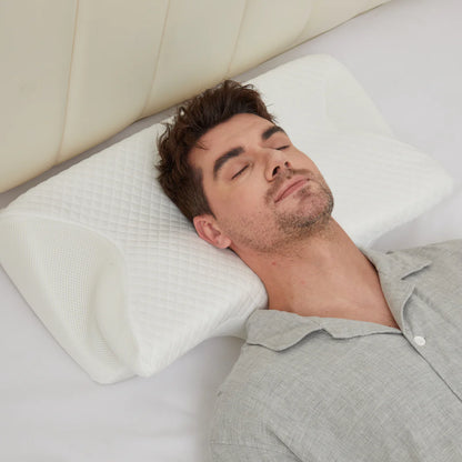 Cervical Pillow for Neck Pain Relief – Orthopedic Memory Foam Neck Support Pillow for Cervical, Shoulder & Back Alignment