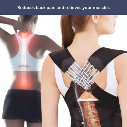 Back Support and Posture Corrector | Adjustable, Comfortable & Ideal for Improving Confidence and Posture