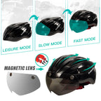 Bicycle Helmet | Lightweight, Integrated LED Rear Light & Optimal Safety for Men and Women