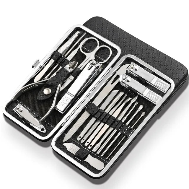 Pro Ladies Manicure Set - 19 Pieces Stainless Steel