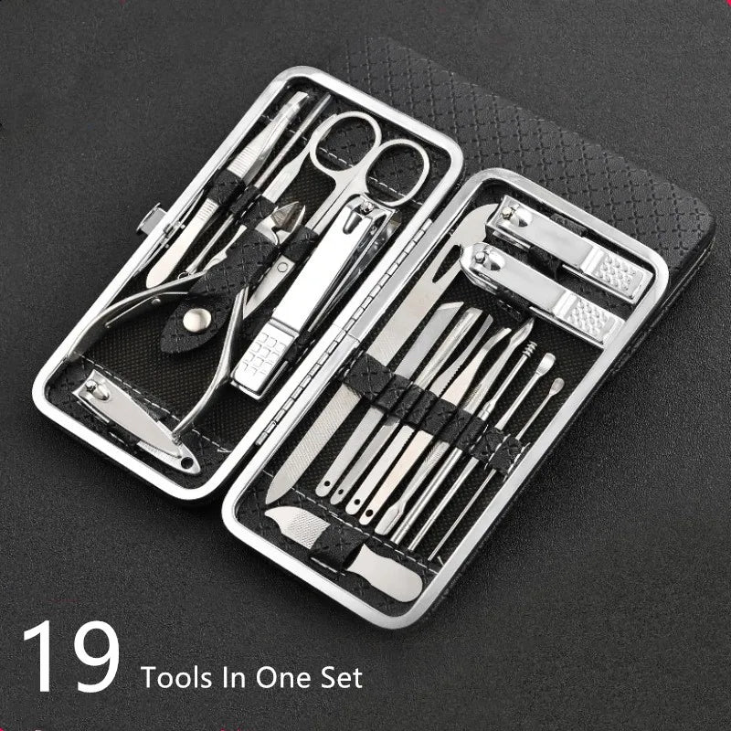 Pro Ladies Manicure Set - 19 Pieces Stainless Steel
