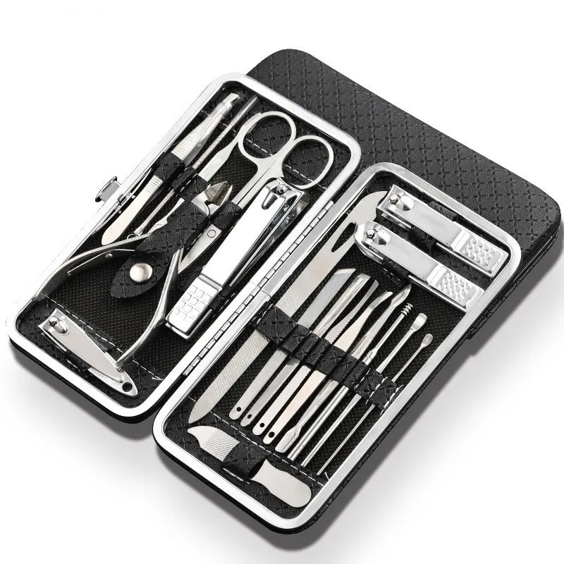 Pro Ladies Manicure Set - 19 Pieces Stainless Steel