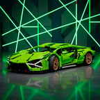 Racing Supercar Building Blocks | 1280 Pieces, Wireless Control & Realistic 1:14 Scale Model for Kids and Adults