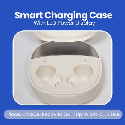 No Prescription Hearing Aids UK | Discreet Rechargeable Air Conduction Hearing Devices with Bluetooth App Control & Noise Reduction