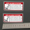 Image of GPS Tracking Alarm System Car Anti-Theft Stickers - 2pcs