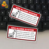 Image of GPS Tracking Alarm System Car Anti-Theft Stickers - 2pcs