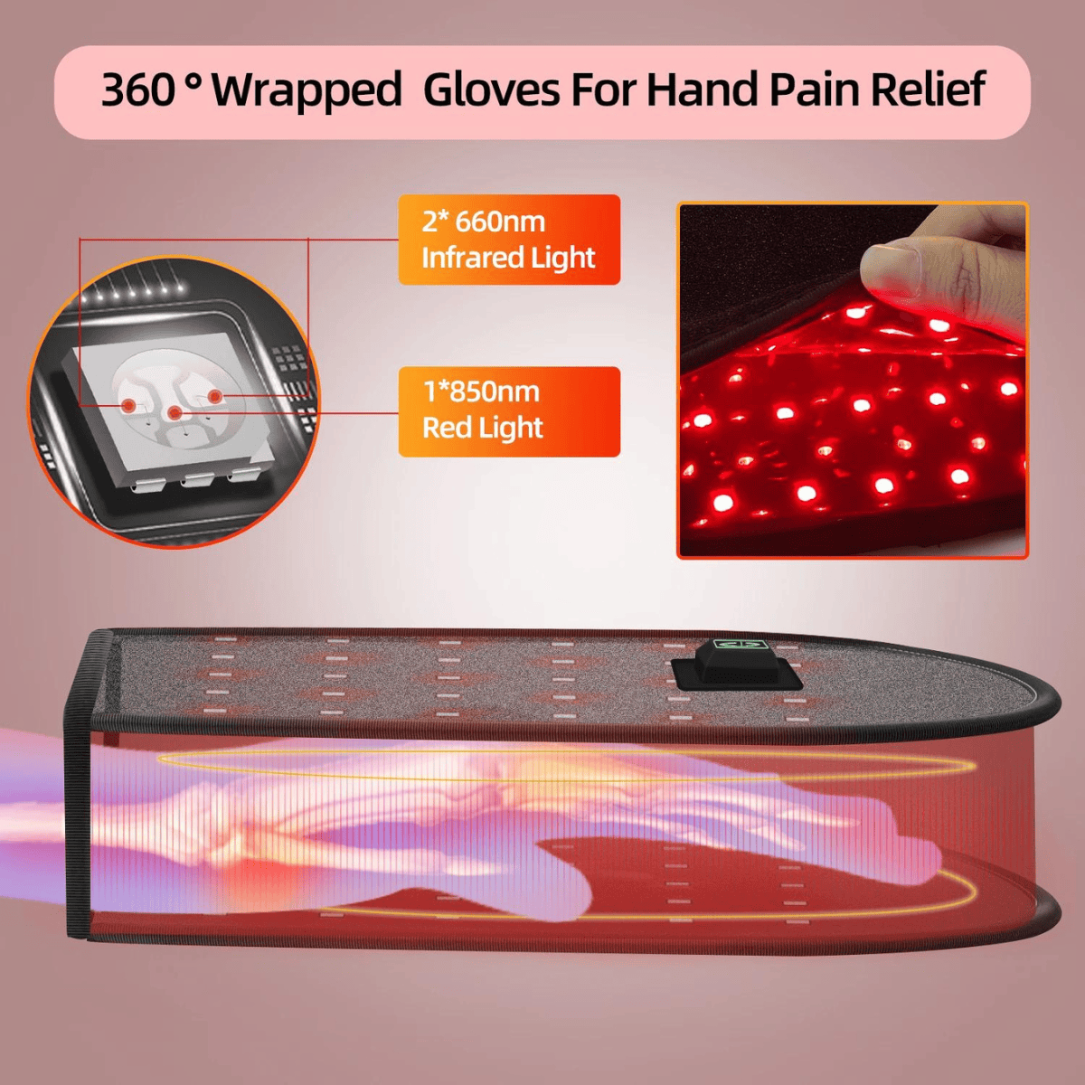 Red Light Therapy Glove for Arthritis Relief – Best Glove for Arthritic Hands and Fingers