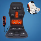 Office Chair Back Massager – Heated Vibration Seat Cushion with Lumbar Support for Home, Car & Desk Use