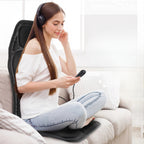 Office Chair Back Massager – Heated Vibration Seat Cushion with Lumbar Support for Home, Car & Desk Use