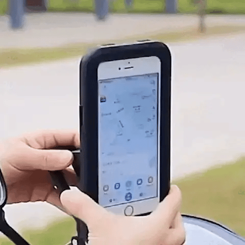 Waterproof Bike Phone Holder | 360° Rotation, Touchscreen Access & Secure for All Weather Cycling