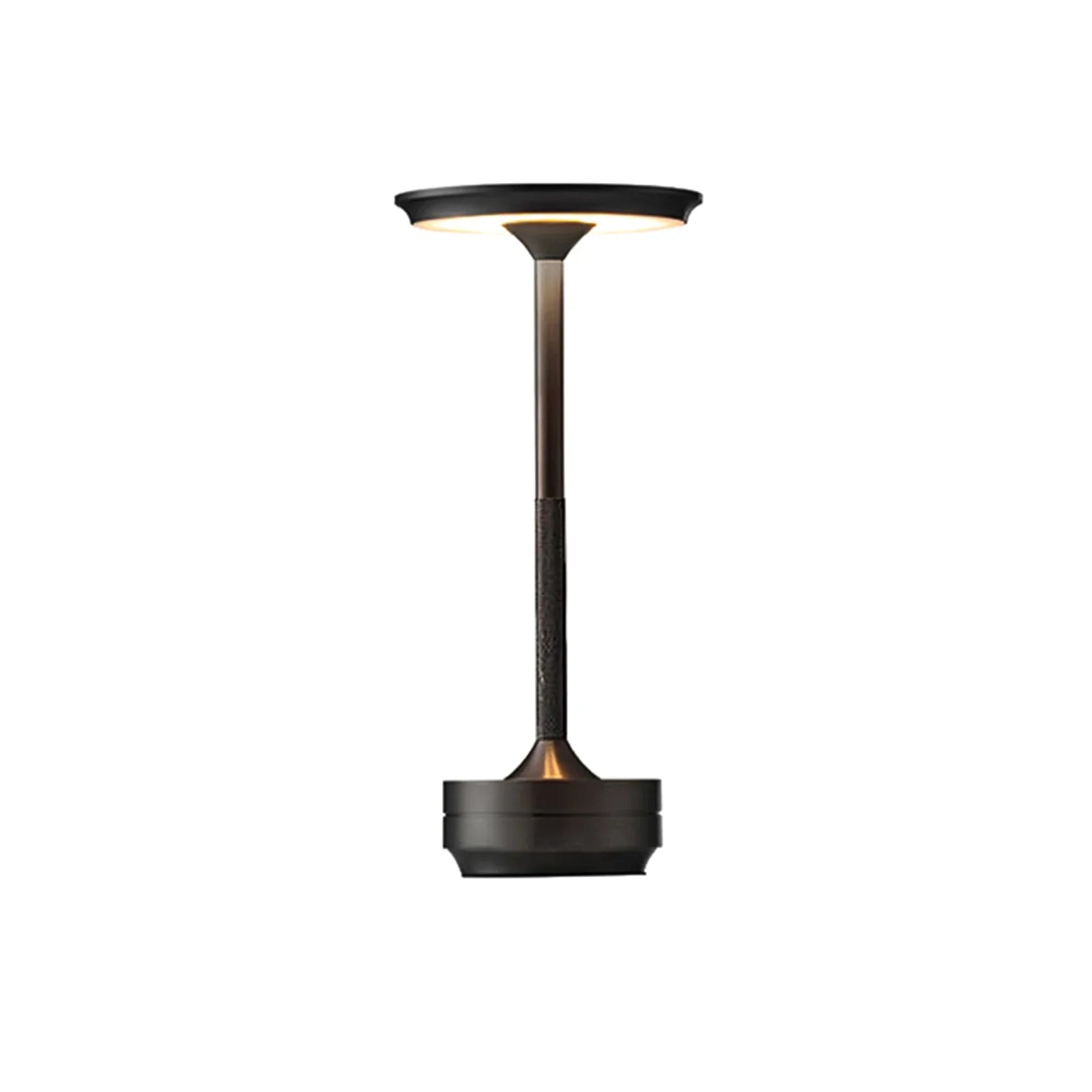 Cordless Rechargeable Modern Aura Table Lamp with Touch Controls | Wireless LED Light for Modern Side Tables and Office Desks | Minimalist Table Lamp