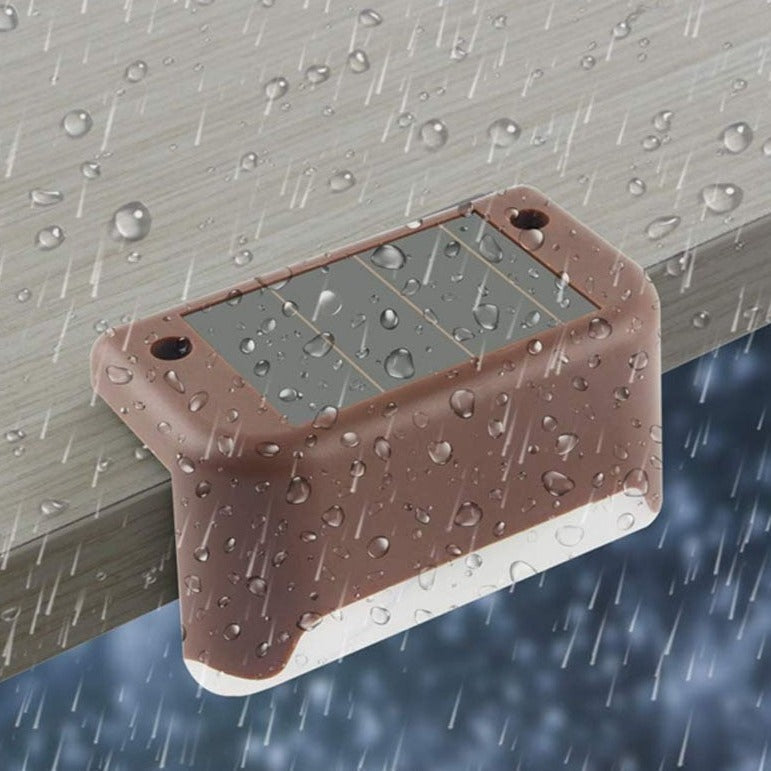 Solar Step Light - Waterproof LED Outdoor Lighting for Pathways, Decks, and Stairs - Solar Powered Garden Illumination