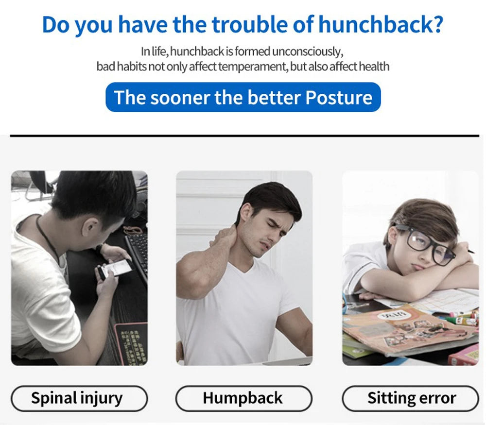 Posture Corrector – Upper Back & Shoulder Support | Adjustable Brace for Daily Wear at Home or Work