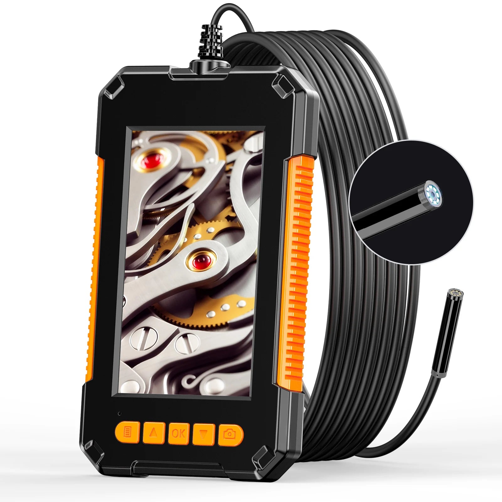 Endoscope Camera – Industrial Pipe Inspection | 4.3" IPS 1080P Pipe Borescope Camera