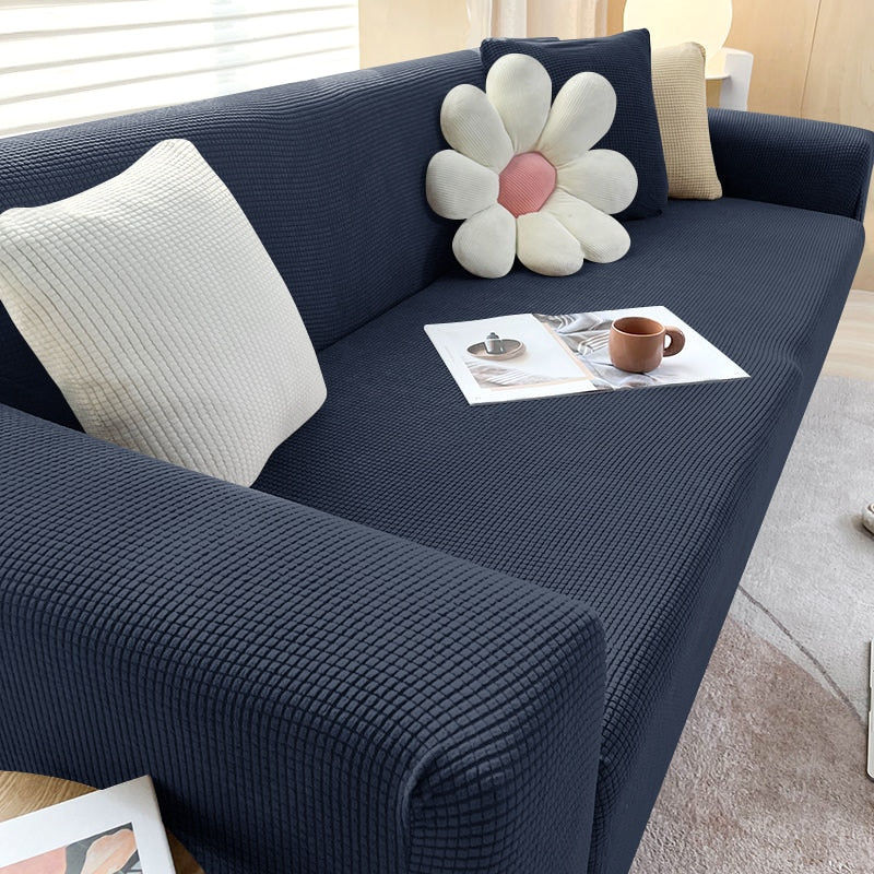 Textured Stretch Sofa Cover | Non-Slip, Machine Washable & Protective for 1-Seater, 2-Seater, and 3-Seater Sofas