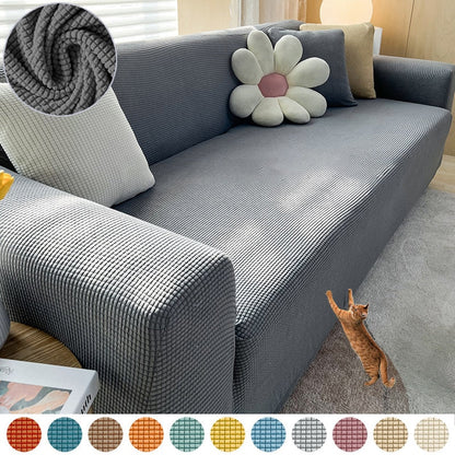 Textured Stretch Sofa Cover | Non-Slip, Machine Washable & Protective for 1-Seater, 2-Seater, and 3-Seater Sofas
