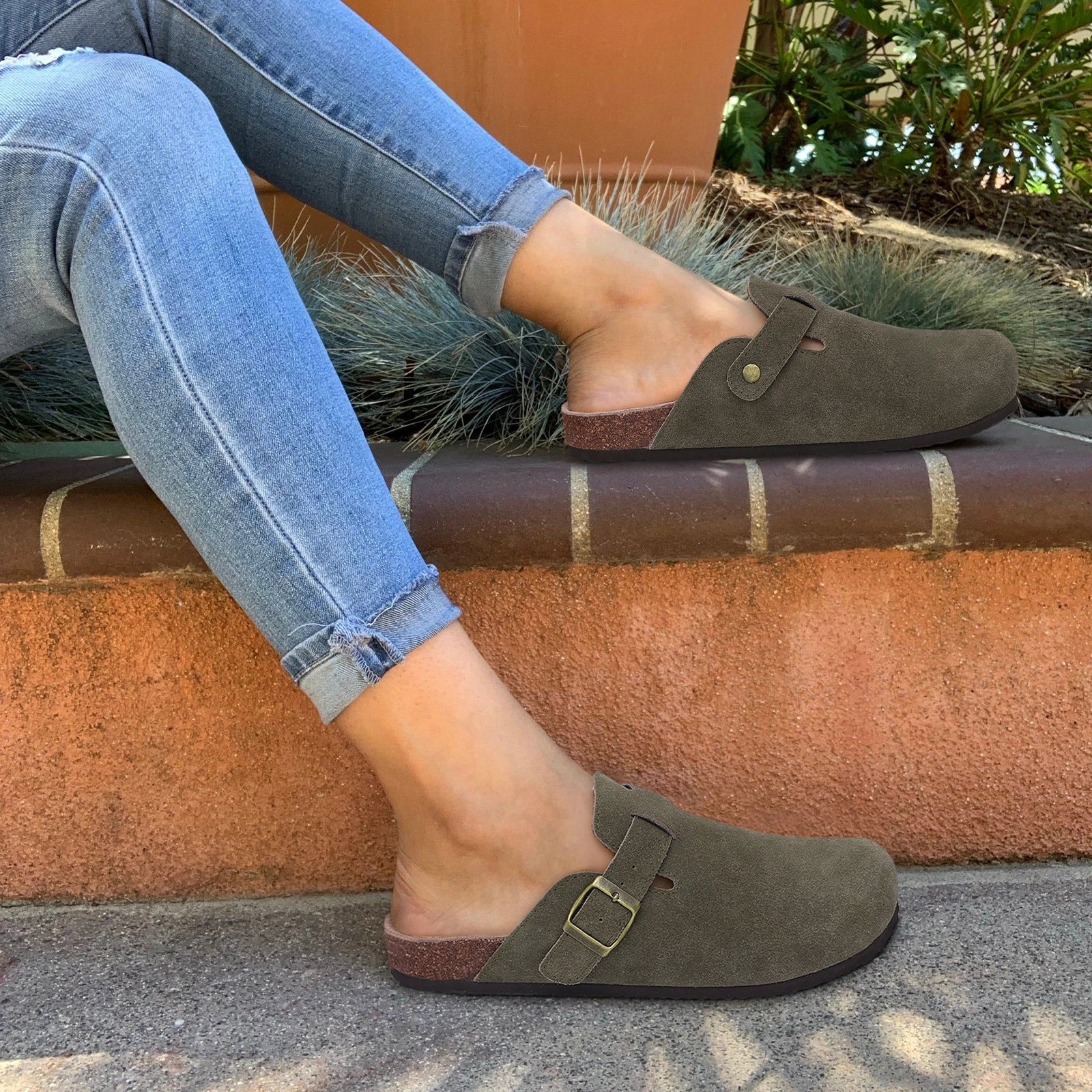 Suede Orthopedic Style Clogs – Supportive Comfort Shoes for Men and Women | Daily Use