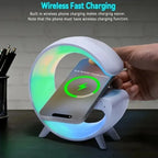 Multifunction Wireless Charging Lamp – Bluetooth Speaker & LED Light | Desk Use