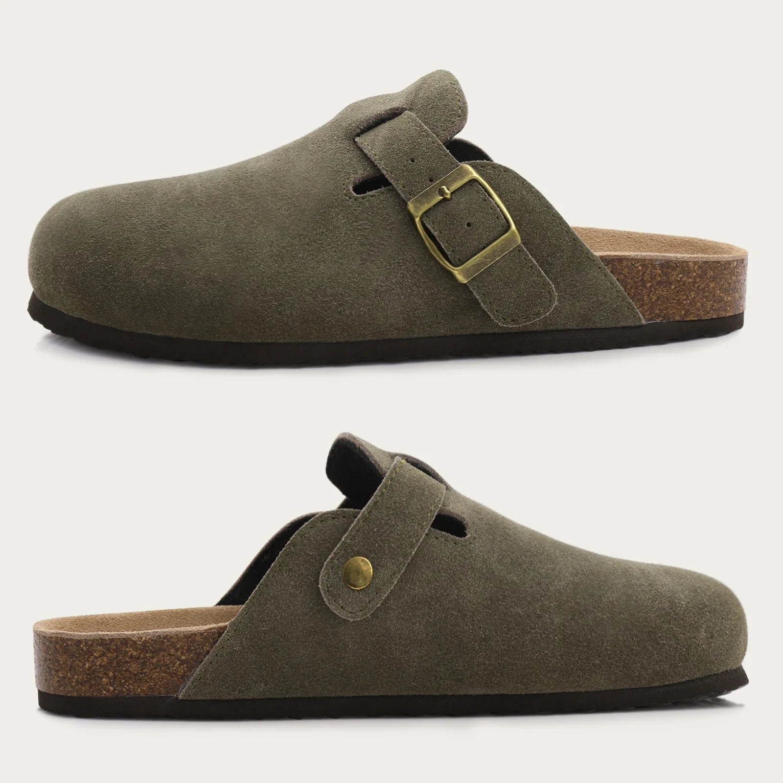 Suede Orthopedic Style Clogs – Supportive Comfort Shoes for Men and Women | Daily Use