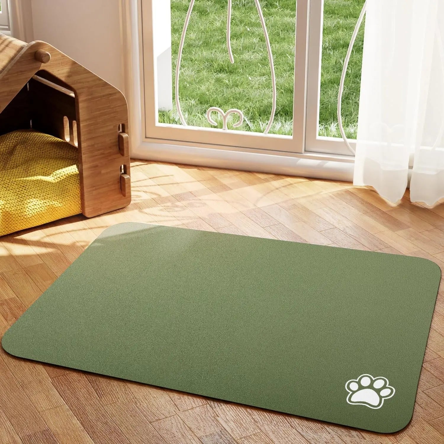 Waterproof Pet Mat – Absorbent & Quick-Dry Floor Placemat for Dogs & Cats