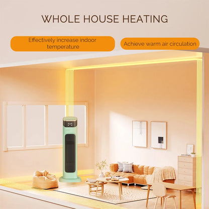 Electric Stove Heater | 1500W PTC Rapid Heating, Adjustable 16-32°C with Remote Control for Indoor Use in Bedroom & Home Office