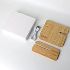 Bamboo Wireless Charging Station 3 in 1 stand - iPhone, iWatch, AirPods