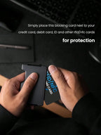 RFID Blocking Card 2 Pack – Wallet Protection | NFC Anti Theft Debit Credit Card Protector, Anti-Theft Contactless NFC Blocker, Entire Wallet Protection