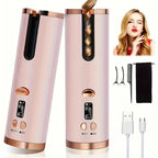 Automatic Hair Curler – Cordless Fast Heating | Rechargeable Hair Styling Tool