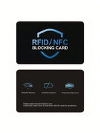 RFID Blocking Card 2 Pack – Wallet Protection | NFC Anti Theft Debit Credit Card Protector, Anti-Theft Contactless NFC Blocker, Entire Wallet Protection