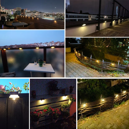 Solar Step Light - Waterproof LED Outdoor Lighting for Pathways, Decks, and Stairs - Solar Powered Garden Illumination