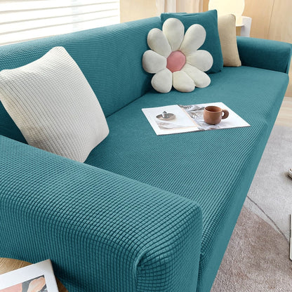 Textured Stretch Sofa Cover | Non-Slip, Machine Washable & Protective for 1-Seater, 2-Seater, and 3-Seater Sofas