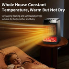 3D Dynamic Flame Electric Heater | 1500W Portable, ECO-Friendly & Fast Heating for Bathroom and Home Use