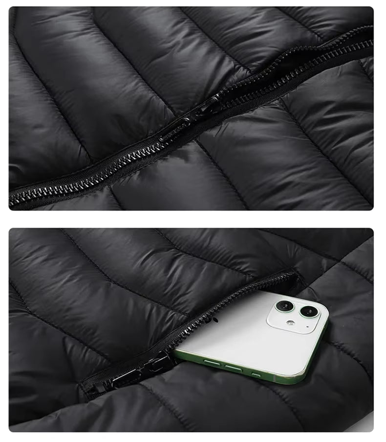 Unisex Waterproof Electric Heated Jacket | 21 Heating Zones, Lightweight & Ideal for Outdoor Activities in Cold Weather