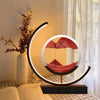 Image of Sand Table Lamp | Calming Sandscape Design | Perfect for Home Decor & Relaxation Spaces