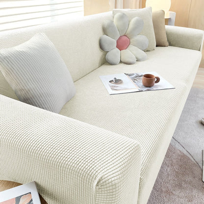 Textured Stretch Sofa Cover | Non-Slip, Machine Washable & Protective for 1-Seater, 2-Seater, and 3-Seater Sofas