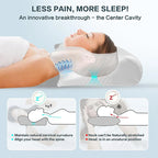 Memory Foam Cervical Pillow | Ergonomic 2-in-1 Design for Neck Pain Relief & Comfortable Sleep