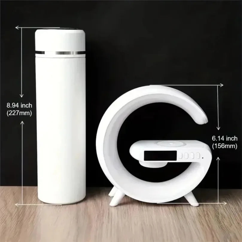 Multifunction Wireless Charging Lamp – Bluetooth Speaker & LED Light | Desk Use