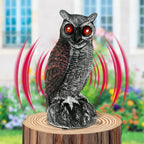 Solar-Powered Pigeon Scarer | Waterproof Bird Scare Eye with Sound and Light Deterrent - Outdoor Bird Control