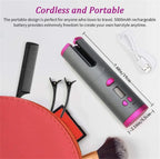Automatic Hair Curler – Cordless Fast Heating | Rechargeable Hair Styling Tool