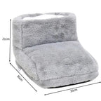 USB Heated House Shoes – Warm House Slippers for Cold Feet | Soft Plush, Washable Heat Up Heatable Slippers for Indoor, Home Office & Sofa