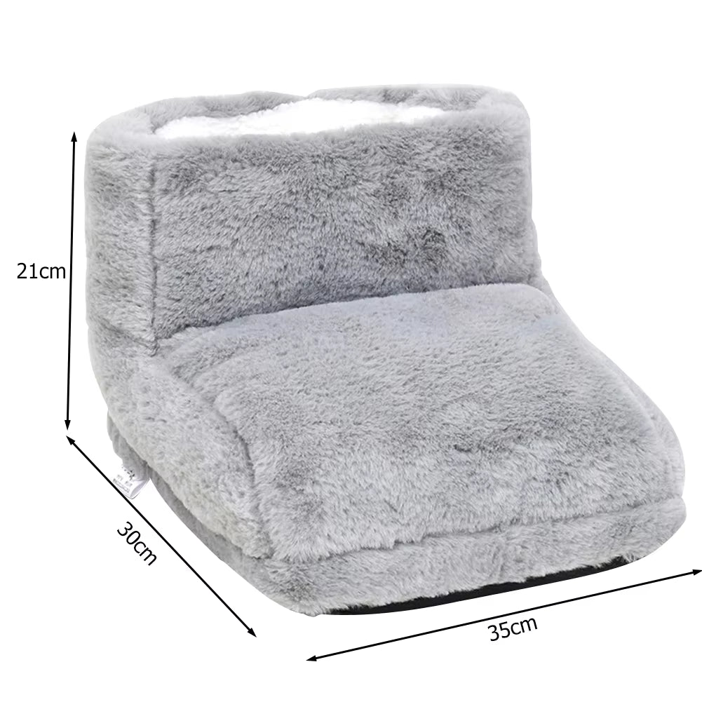 USB Heated House Shoes – Warm House Slippers for Cold Feet | Soft Plush, Washable Heat Up Heatable Slippers for Indoor, Home Office & Sofa