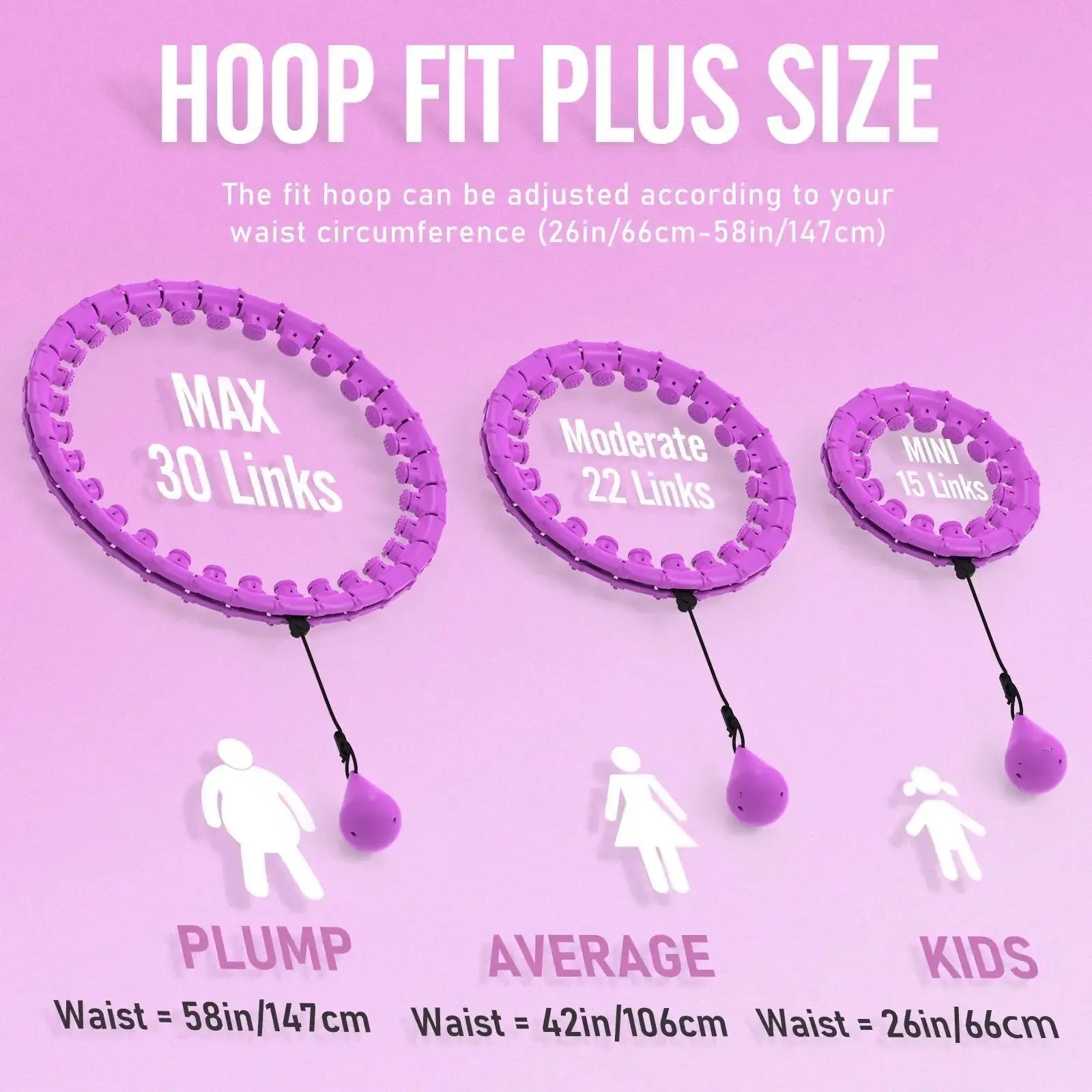 Smart Weighted Hula Hoop – Exercise Hoop with Counter | Core training Indoor Home Workout