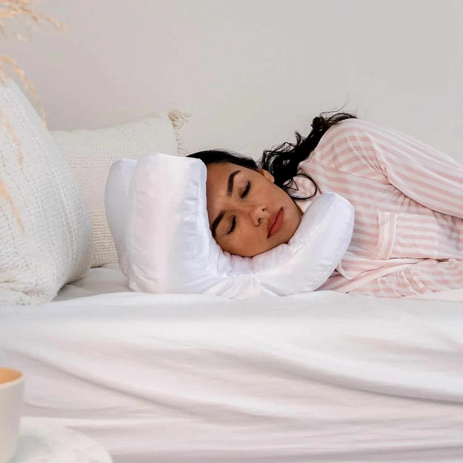Face Pillow Set with Satin Pillowcase | Anti-Aging, Wrinkle Reduction & Ideal for Back Sleepers and Beauty Enthusiasts
