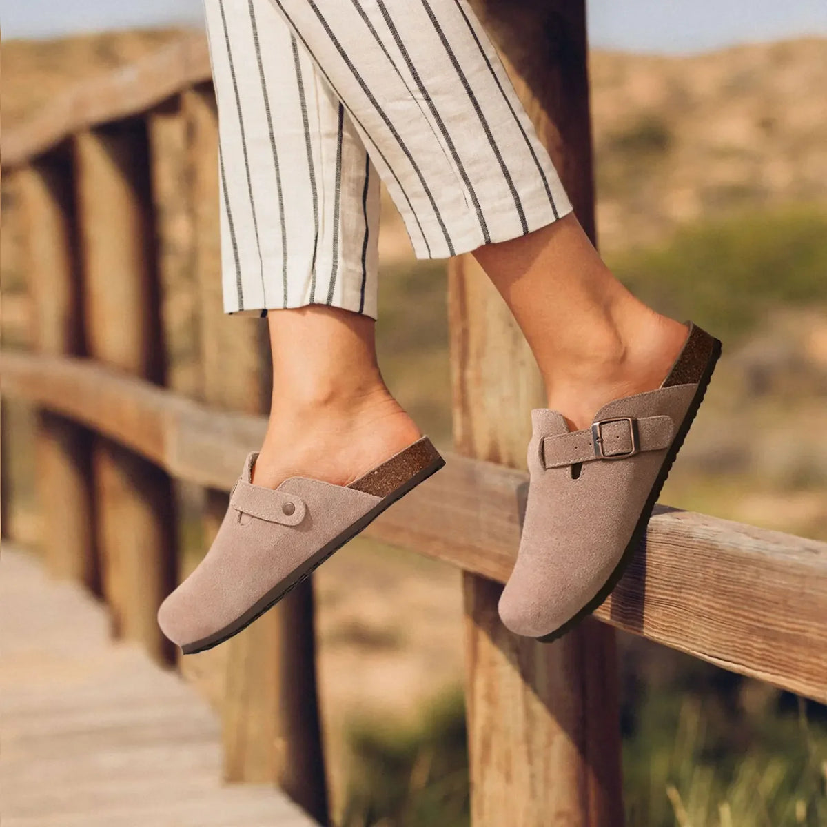 Suede Orthopedic Style Clogs – Supportive Comfort Shoes for Men and Women | Daily Use