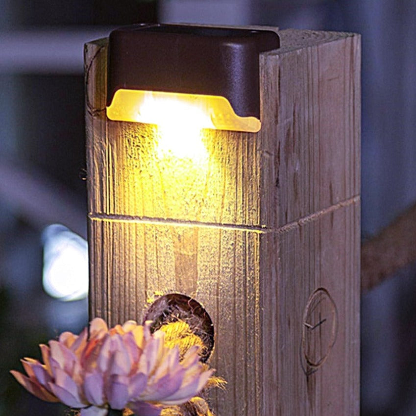 Solar Step Light - Waterproof LED Outdoor Lighting for Pathways, Decks, and Stairs - Solar Powered Garden Illumination
