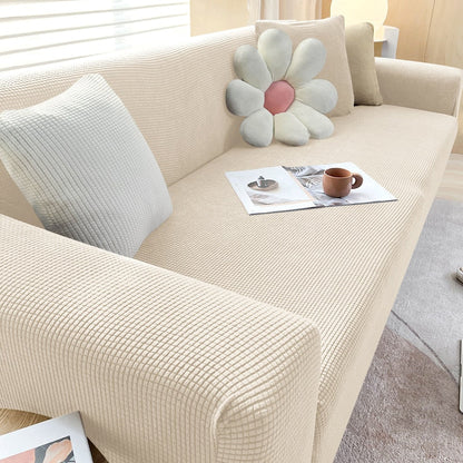 Textured Stretch Sofa Cover | Non-Slip, Machine Washable & Protective for 1-Seater, 2-Seater, and 3-Seater Sofas