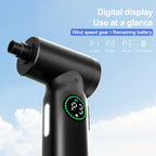 2-in-1 Portable Vacuum Cleaner & Blower | 7500mAh Battery, LED Light & Versatile for Home, Car & Office Cleaning