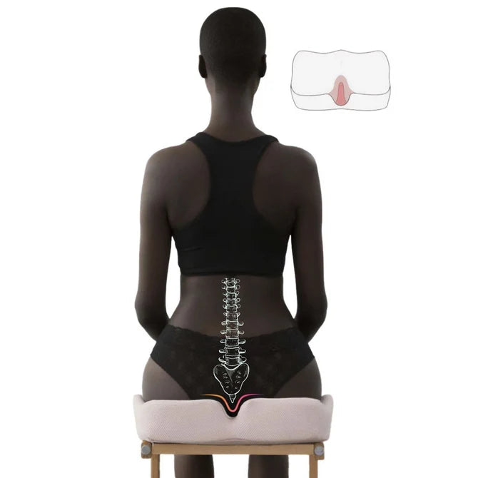 Coccyx & Tailbone Pain Relief Seat Cushion for the Chair | Orthopedic Memory Foam for Sciatica Pain, Hemorrhoid & Tailbone and Coxis Pain Relief